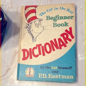 Vintage 1st Edition 1964 THE CAT IN THE HAT Beginner Book Dictionary Hardback